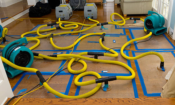 Professional Crawl Space Water Removal technician working in Prudenville, MI